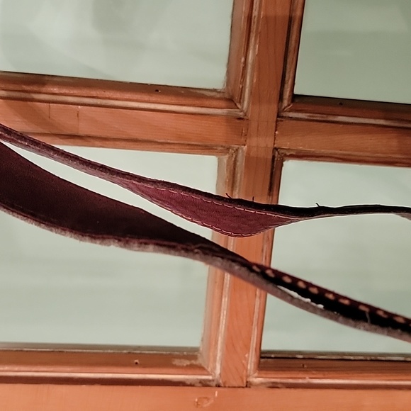 Frye Handcrafted Handbag Burgundy Vintage - Picture 4 of 12